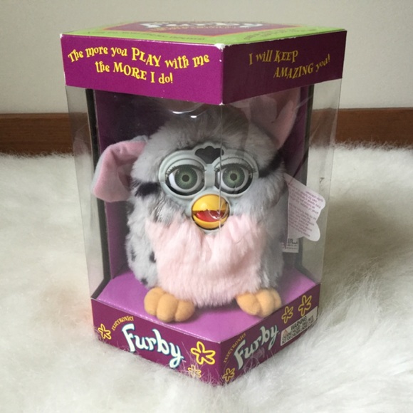 🎉VINTAGE🎉FURBY- ORIGINAL PINK AND GRAY💕🌸NWT - Picture 1 of 8
